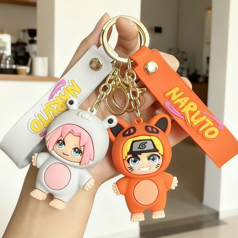 Car Accessories Japanese - Nouveau porte-clés Naruto version Q, personnage