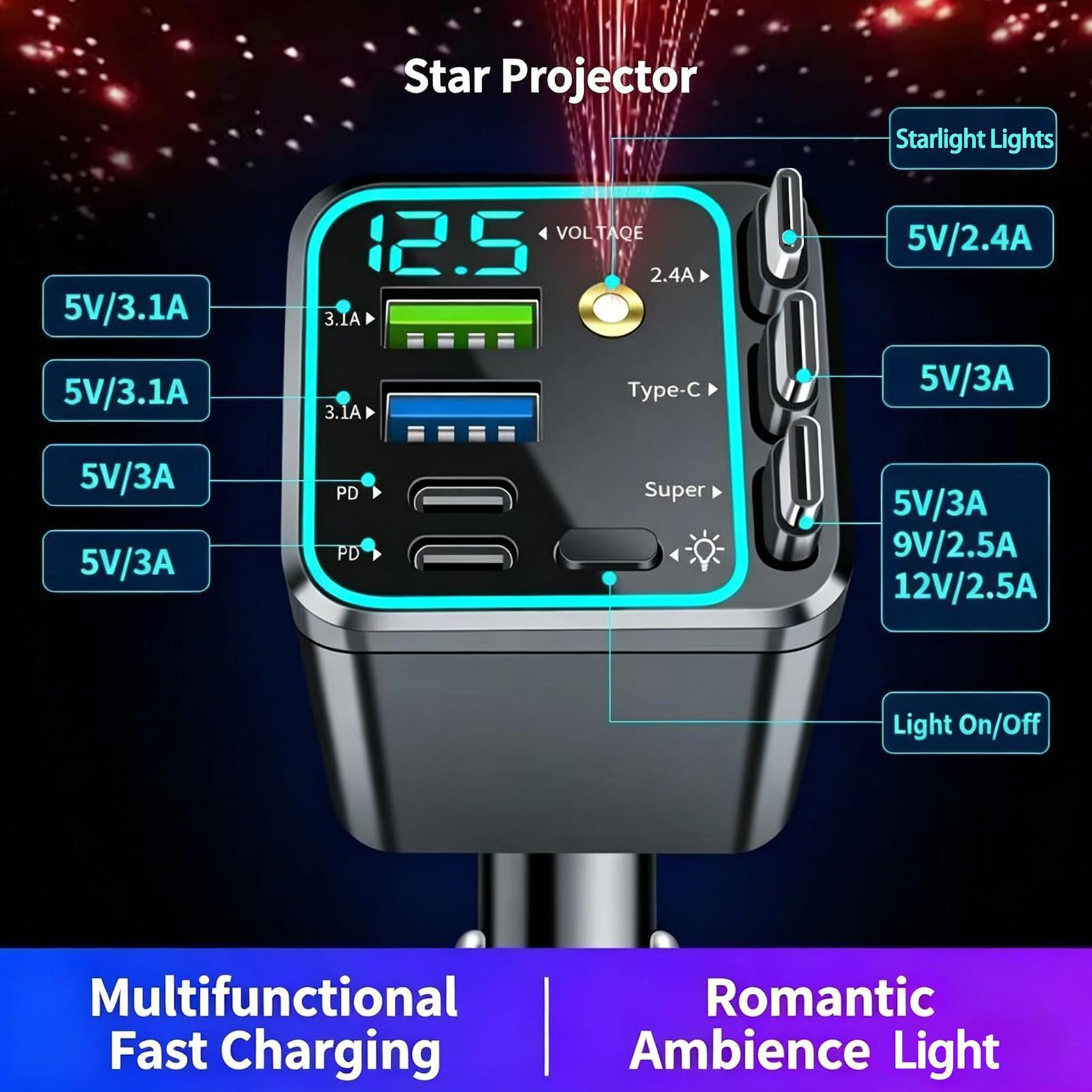 Chargeur rétractable pour voit - Car Charger avis et prix
